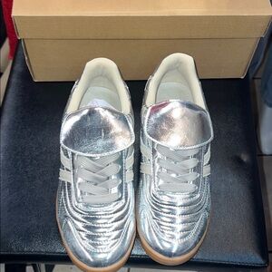 Steve Madden Silver Sneakers